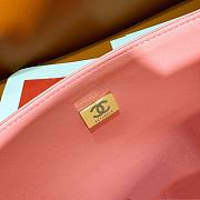 Chanel Classic Handbag A01112 Coral Pink Size 15.5 × 25.5 × 6.5 cm - 3