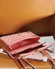 Chanel Classic Handbag A01112 Coral Pink Size 15.5 × 25.5 × 6.5 cm - 4