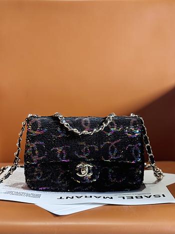 Chanel Evening Bag AS4297 Black & Multicolor Size 13 × 21 × 8 cm