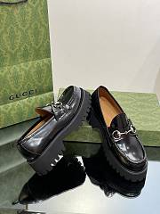 Gucci Women's Loafer With Horsebit 764211 Black - 4