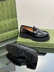 Gucci Women's Loafer With Horsebit 764211 Black - 2