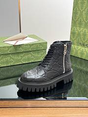 Gucci Women's GG Leather Boot ‎751712 Black - 3