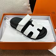 Hermes Chypre Sandal Black & White - 3