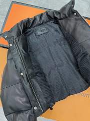 Prada Re-Nylon Convertible Cropped Down Jacket Black - 4