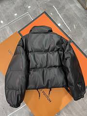Prada Re-Nylon Convertible Cropped Down Jacket Black - 2