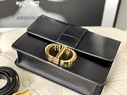 Dior Small 30 Montaigne Bag Black Calfskin Size 21 x 14.5 x 5.5 cm - 4