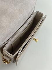 Dior Small 30 Montaigne Avenue Bag Powder Beige Box Calfskin Size 18 x 10 x 4.5 cm - 5