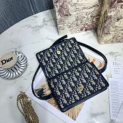 Dior 2-in-1 30 Montaigne Pouch Blue Dior Oblique Jacquard Size 19 x 12.5 x 4 cm - 5