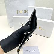 Dior 30 Montaigne Dahlia Wallet Blue Dior Oblique Jacquard Size 11.5 x 9 x 2 cm - 4