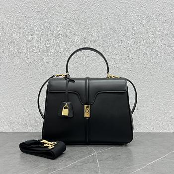 Celine Classique 16 Bag In Satinated 187373 Black Size 32 X 22 X 12 CM