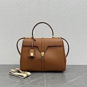 Celine Classique 16 Bag In Satinated 187373 Brown Size 32 X 22 X 12 CM - 1