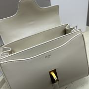 Celine Small 16 Bag In Satinated Calfskin Light Stone Size 23 X 18 X 10 CM - 4