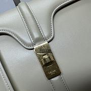 Celine Small 16 Bag In Satinated Calfskin Light Stone Size 23 X 18 X 10 CM - 3