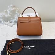 Celine Small 16 Bag In Natural Calfskin Tan Brown Size 23 X 18 X 10 CM - 5