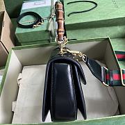 Gucci Bamboo 1947 Medium Top Handle Bag 672206 Black 26x17x9cm - 2