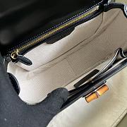 Gucci Bamboo 1947 Medium Top Handle Bag 672206 Black 26x17x9cm - 3