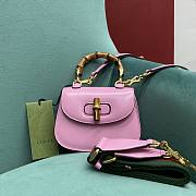 Gucci Bamboo 1947 Mini Top Handle Bag 686864 Pink Size 17×7×12 cm - 5