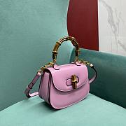 Gucci Bamboo 1947 Mini Top Handle Bag 686864 Pink Size 17×7×12 cm - 4