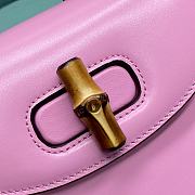 Gucci Bamboo 1947 Mini Top Handle Bag 686864 Pink Size 17×7×12 cm - 2