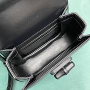 Gucci Bamboo 1947 Mini Top Handle Bag 686864 Full Black Size 17×7×12 cm - 4