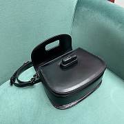 Gucci Bamboo 1947 Mini Top Handle Bag 686864 Full Black Size 17×7×12 cm - 2