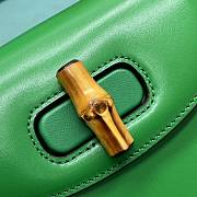 Gucci Bamboo 1947 Mini Top Handle Bag 686864 Green Size 17×7×12 cm - 2