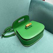 Gucci Bamboo 1947 Mini Top Handle Bag 686864 Green Size 17×7×12 cm - 3