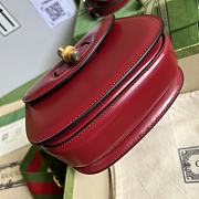 Gucci Bamboo 1947 Mini Top Handle Bag 686864 Red Size 17×7×12 cm - 2