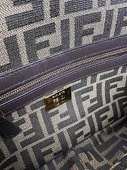 Fendi Baguette Jacquard FF Fabric Bag Size 27x15x6 cm - 2