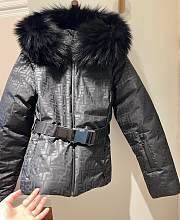 Fendi Ski Jacket Black FF Nylon Down Jacket - 4