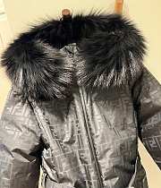 Fendi Ski Jacket Black FF Nylon Down Jacket - 2