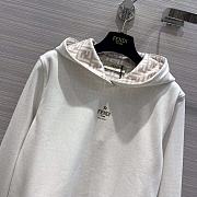 Fendi White Jersey Sweatshirt - 3