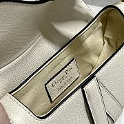 Dior Mini Saddle Bag With Strap Latte Grained Calfskin M0456 Size 19 x 16 x 5 cm - 2