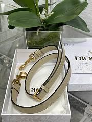 Dior Saddle Bag With Strap Sand-Colored Grained Calfskin Size 25.5 x 20 x 6.5 cm - 3