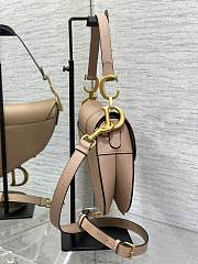 Dior Saddle Bag With Strap Caramel Beige Grained Calfskin Size 25.5 x 20 x 6.5 cm - 4