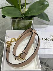 Dior Saddle Bag With Strap Caramel Beige Grained Calfskin Size 25.5 x 20 x 6.5 cm - 2