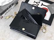 Lady Dior Pouch Black Patent Cannage Calfskin Size 21.5 x 11.5 x 3 cm - 5