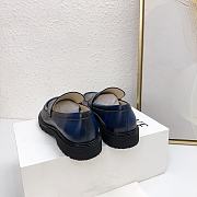 Loewe Blaze Loafer In Bicolour Brushed-Off Calfskin Royal Blue/Black - 4