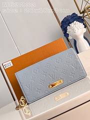 Louis Vuitton M83233 Wallet On Chain Lily Blue Size 20.7 x 10.2 x 3.5 cm - 1