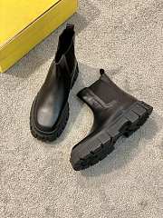 Fendi Force Black Leather Chelsea Boots - 2