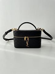 YSL Gaby Mini Vanity Bag In Lambskin 766731 Black Size 18 X 11 X 6.5 CM - 1