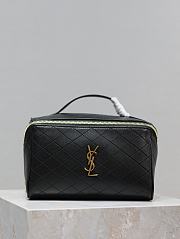 YSL Gaby Vanity Case In Quilted Lambskin 753171 Black Size 21 X 13 X 13 CM - 1