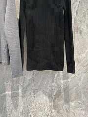 YSL Cassandre Turtleneck Sweater In Wool And Cashmere Black - 4