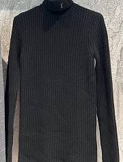 YSL Cassandre Turtleneck Sweater In Wool And Cashmere Black - 2
