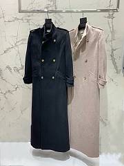 YSL Oversized Coat In Wool Black - 2