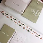 Van Cleef & Arpels Vintage Alhambra Long Necklace 20 Motifs Malachite Green - 3