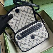 Gucci Ophidia GG Mini Shoulder Bag 772239 Beige & Blue Size 19x13x5 cm - 4