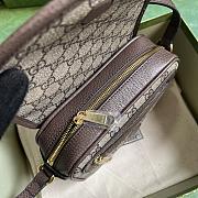 Gucci Ophidia GG Mini Shoulder Bag 772239 Beige & Ebony Size 19x13x5 cm - 4