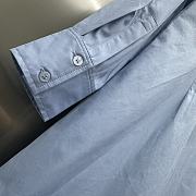 Louis Vuitton Zipper Waist Shirt Dress Ice Blue - 4
