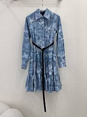 Louis Vuitton Unicorn Print Belted Shirt Dress - 1